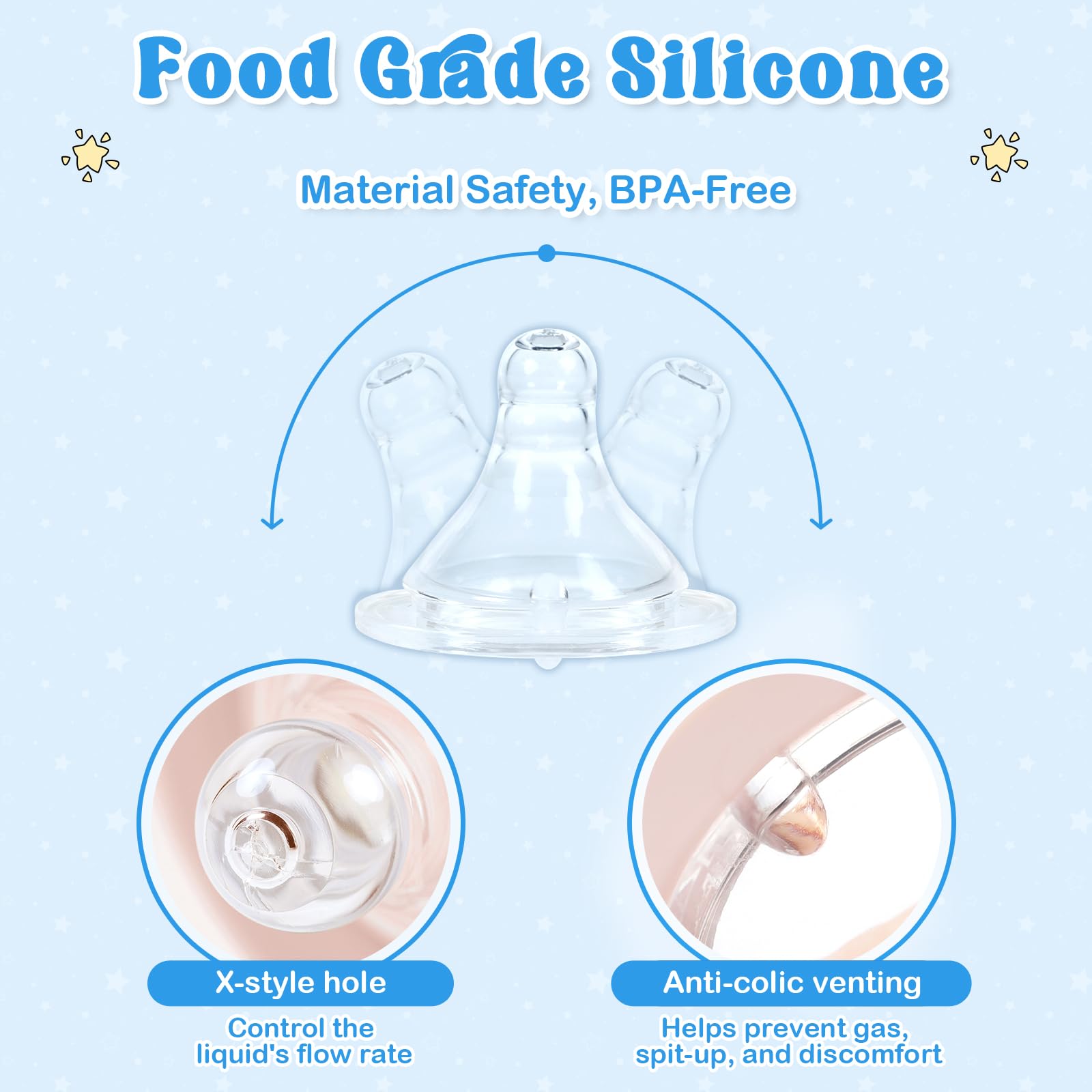 LittleForBig Adult Baby Bottle Ultra Printed Specialty Oversized Glass Feeding Baby Astros Pattern - Image 3