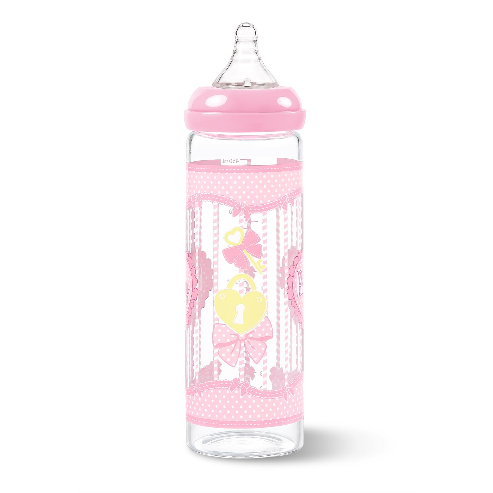 LittleForBig Adult Bottle Ultra Printed Specialty Oversized Glass Feeding Blushing Pattern - Image 5