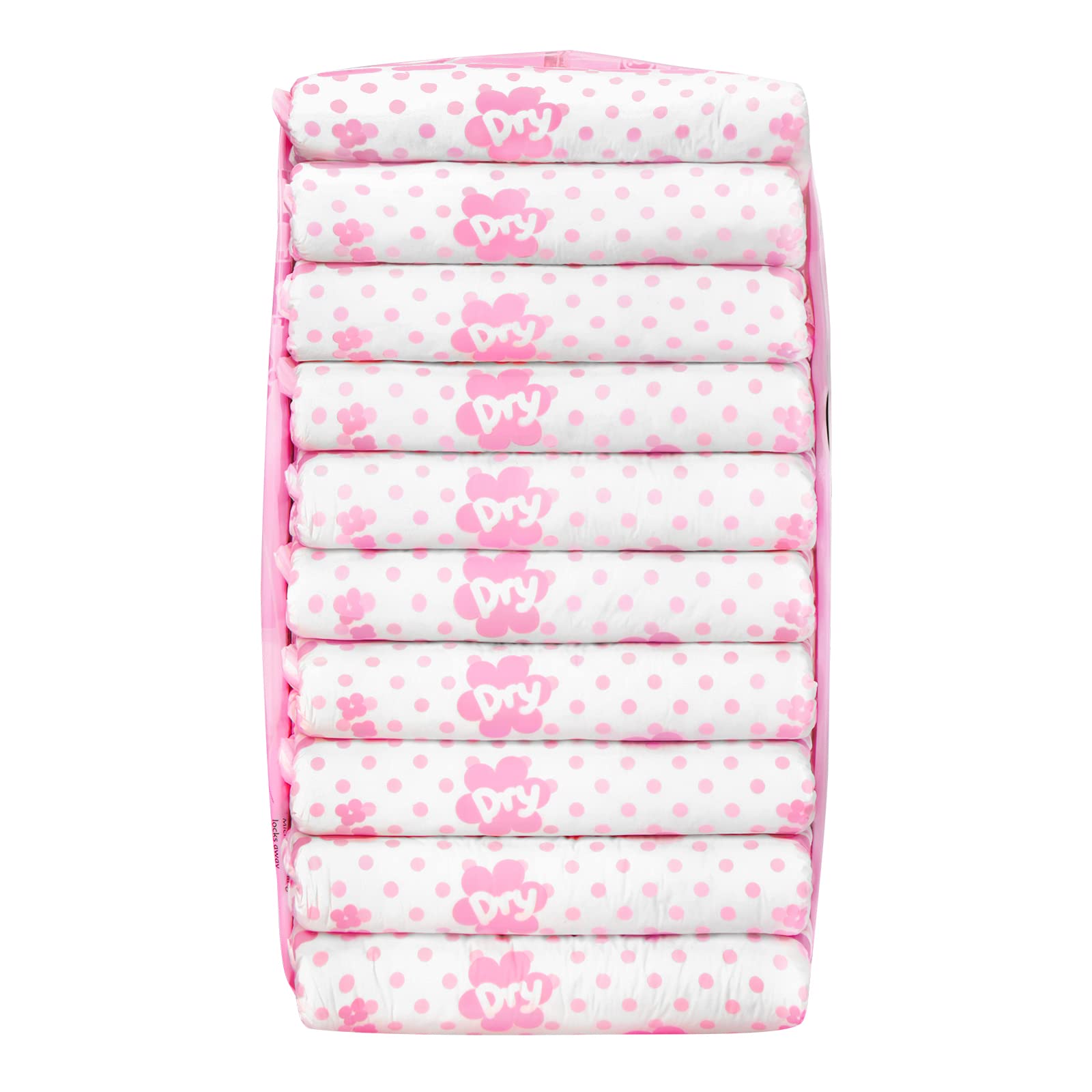 Littleforbig Adult Printed Diaper 40 Pieces (4 Packs) - Baby Usagi (Medium 28"-38") - Image 6