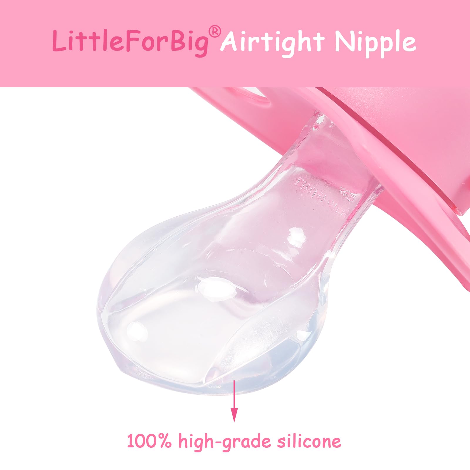 Littleforbig Bigshield Generation-II Adult Sized Pacifier Rosy - Image 7