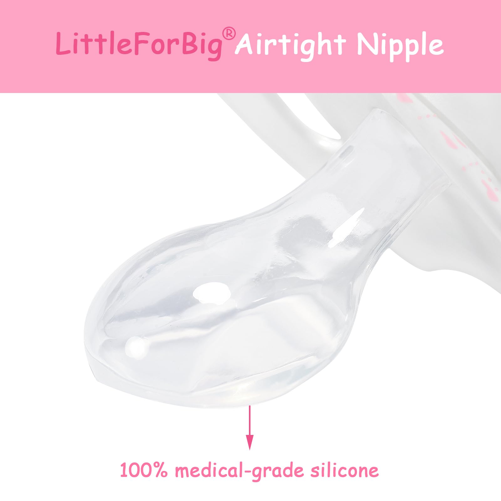 LittleForBig Bigshield Generation-II Adult Sized Printed Pacifier Blushing Baby Pattern - Image 5