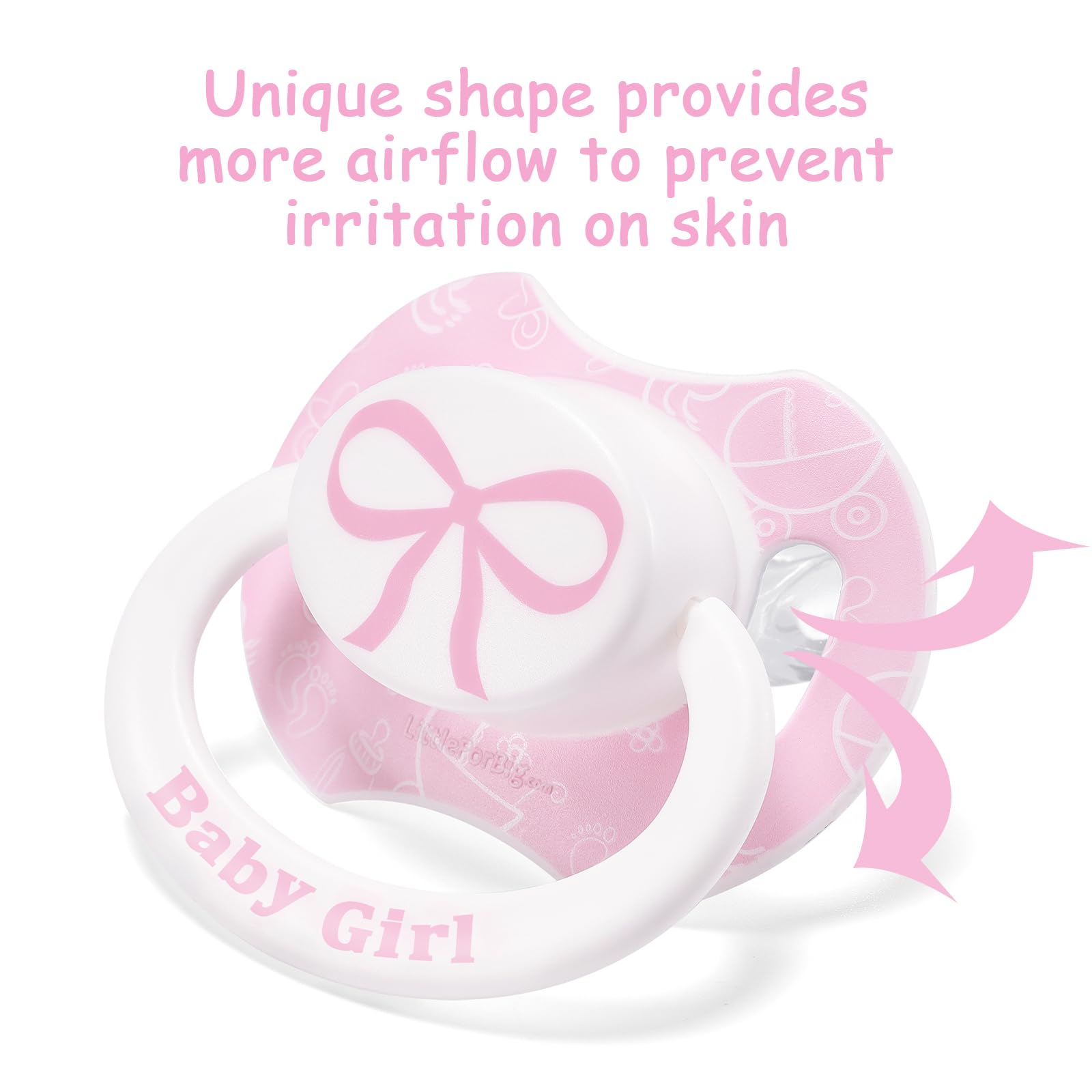 LittleForBig Bigshield Generation-II Adult Sized Printed Pacifier Girl Pattern - Image 5
