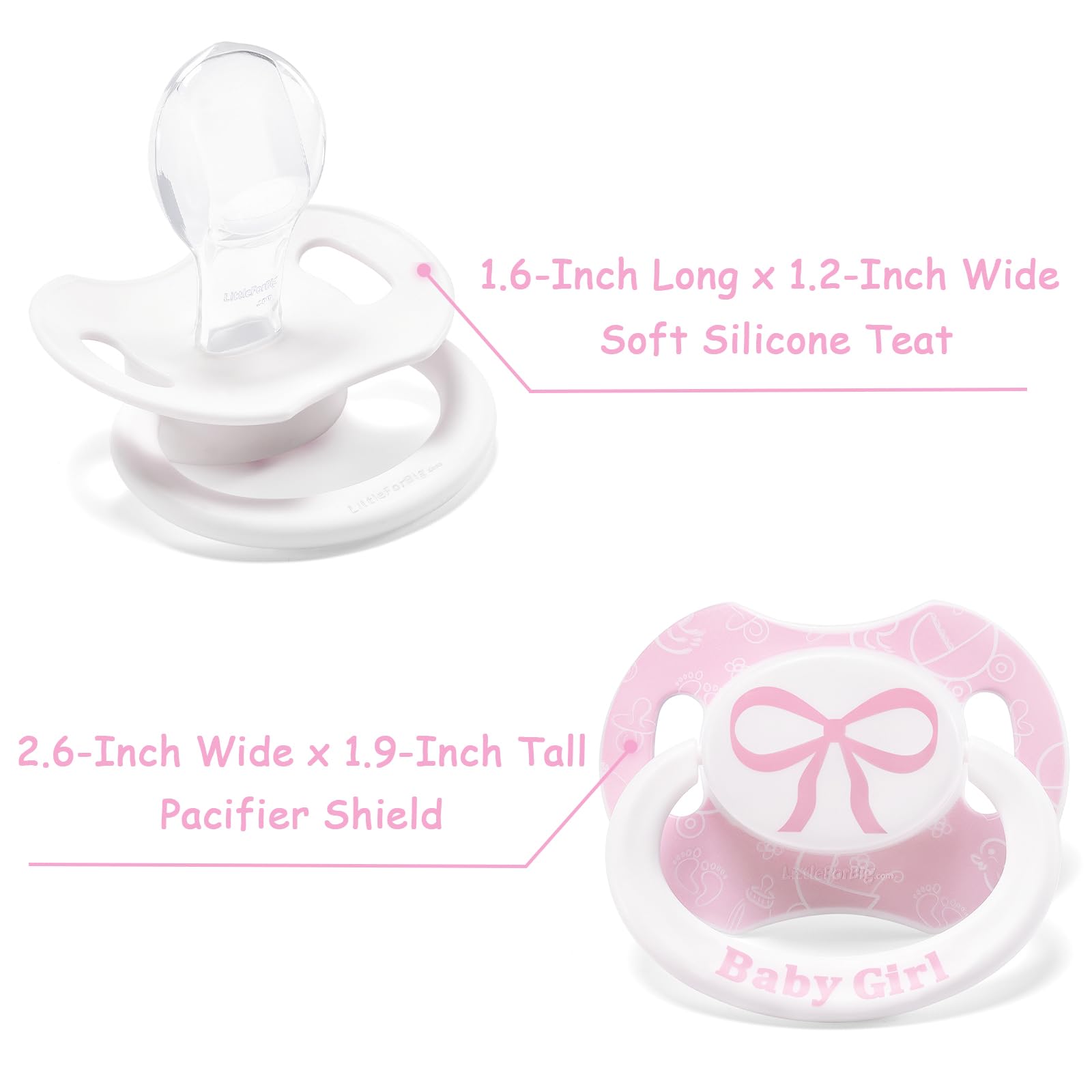 LittleForBig Bigshield Generation-II Adult Sized Printed Pacifier Girl Pattern - Image 6