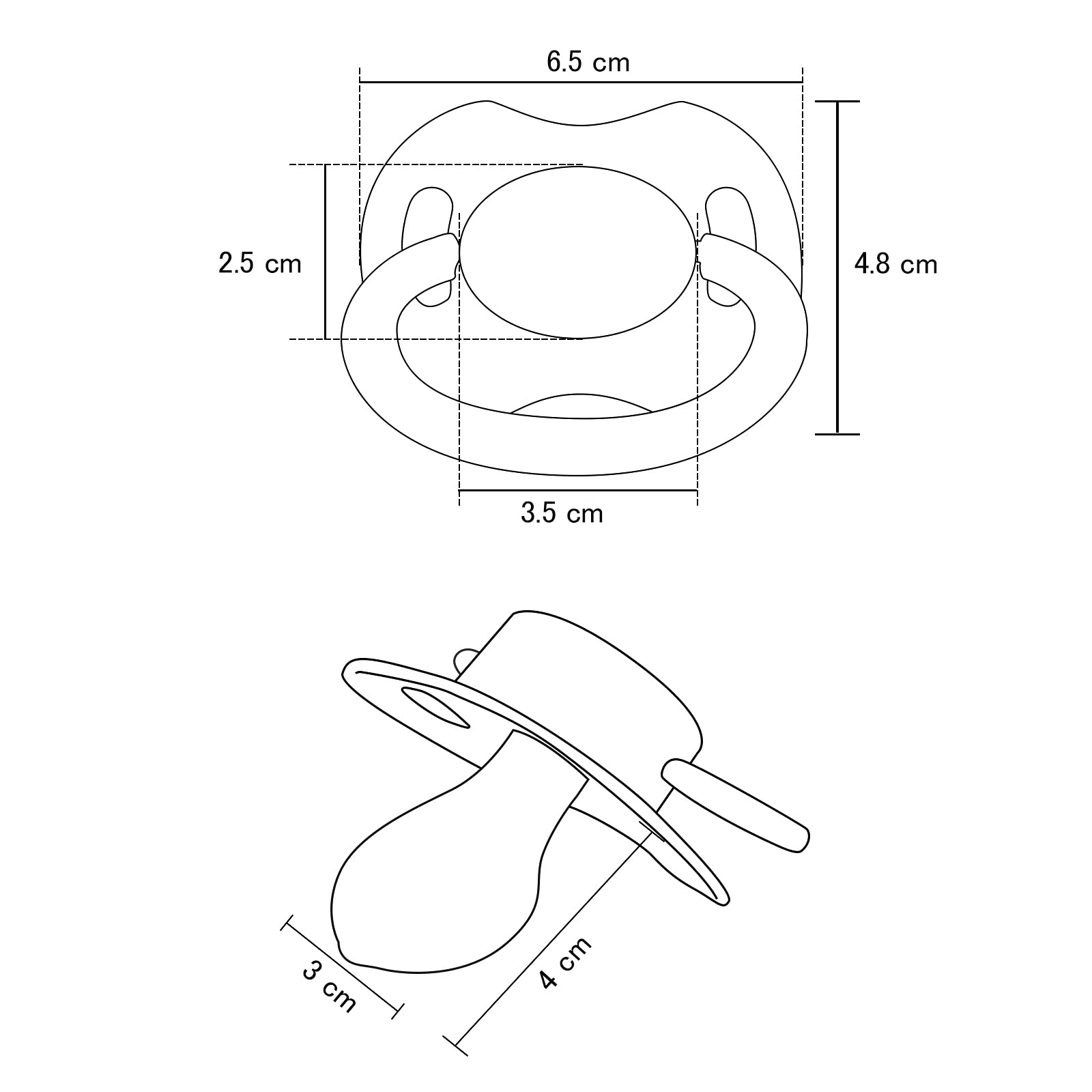 LittleForBig Bigshield Generation-II Big Sized Pacifier 3 Paci Pack - Pink, Blue, Lavender - Image 7