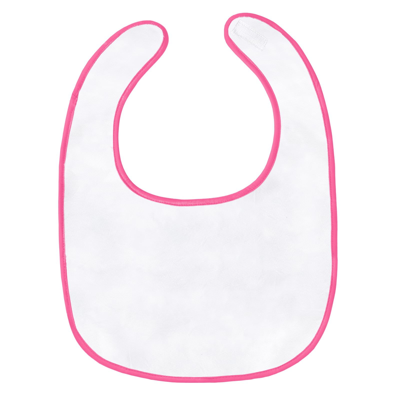 Littleforbig Cotton Waterproof Babydoll Printed Adult Bib with Adjustable Hook-and-Loop Fastener Closure - Princess Hearts Adult Bib - Image 4