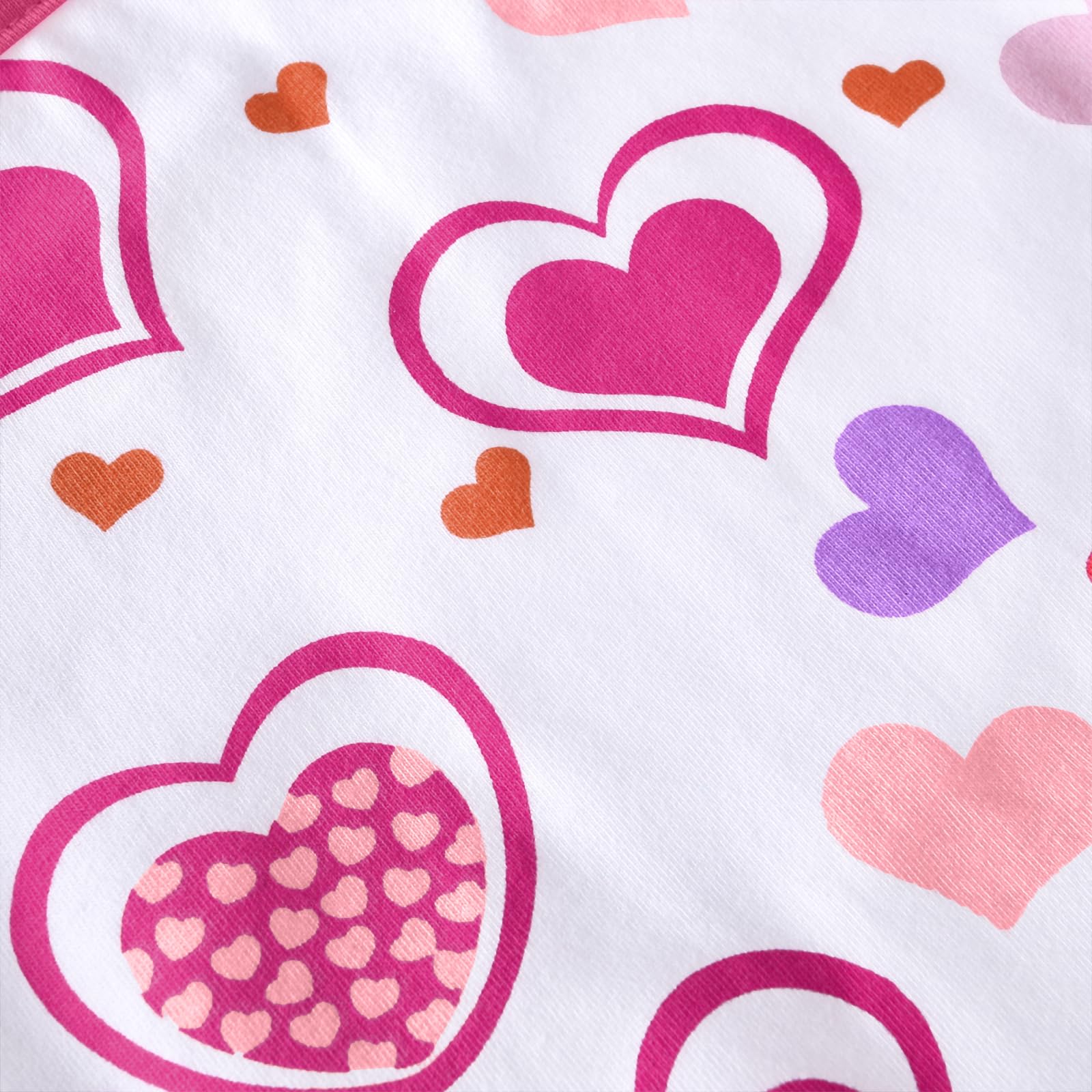 Littleforbig Cotton Waterproof Babydoll Printed Adult Bib with Adjustable Hook-and-Loop Fastener Closure - Princess Hearts Adult Bib - Image 7