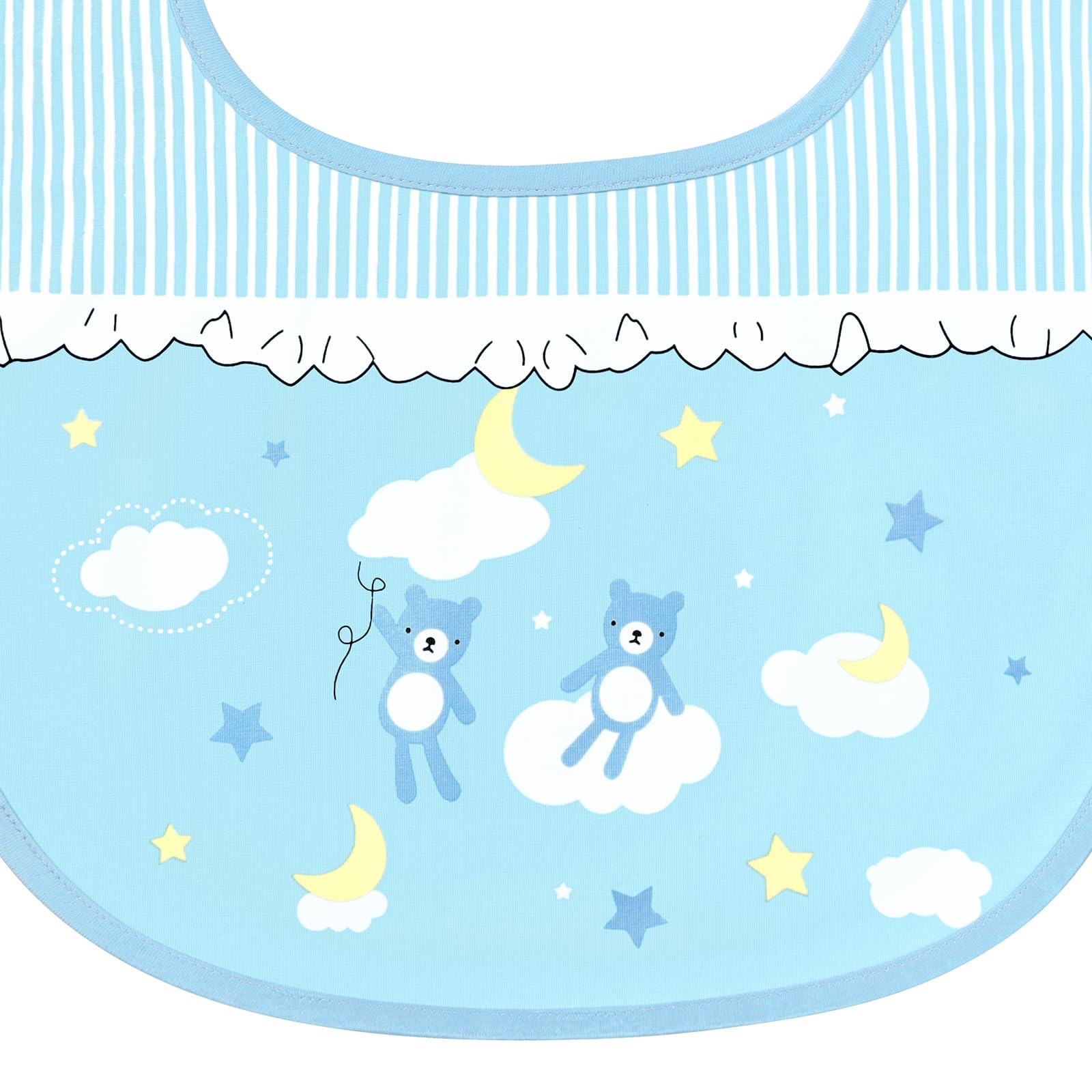 Littleforbig Cotton Waterproof Babydoll Printed Adult Bib with Adjustable Hook-and-Loop Fastener Closure - Little Dreamers Adult Bib - Image 4