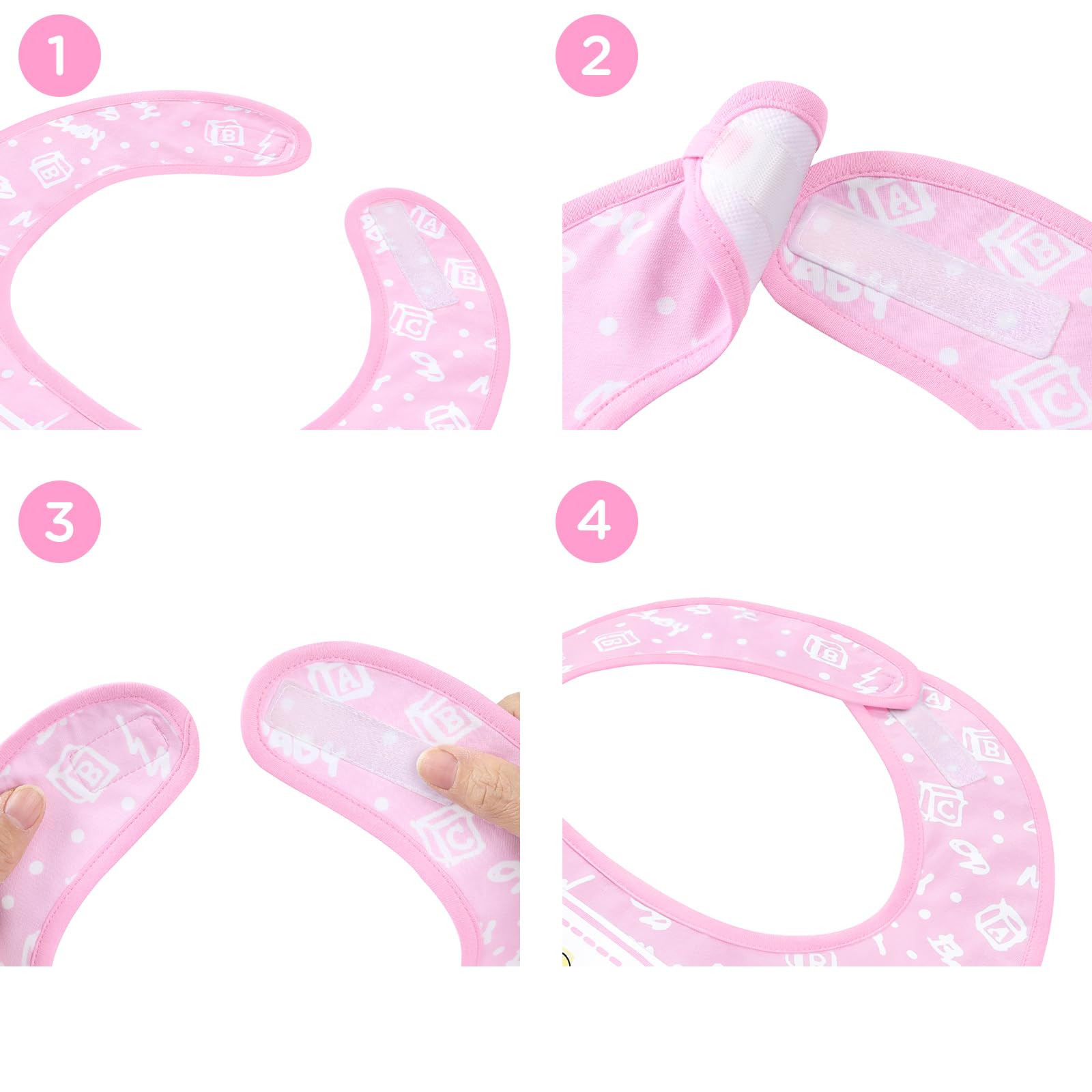 Littleforbig Cotton Waterproof Babydoll Printed Adult Bib with Adjustable Hook-and-Loop Fastener Closure - Baby Cuties Adult Bib - Image 4