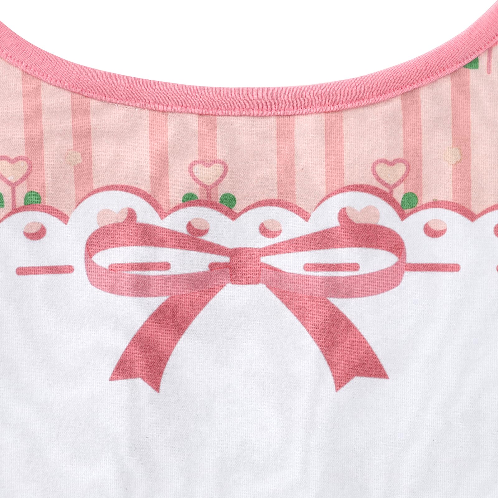 Littleforbig Cotton Waterproof Printed Pink Floral Adult Bib with Adjustable Hook-and-Loop Fastener Closure - Image 3