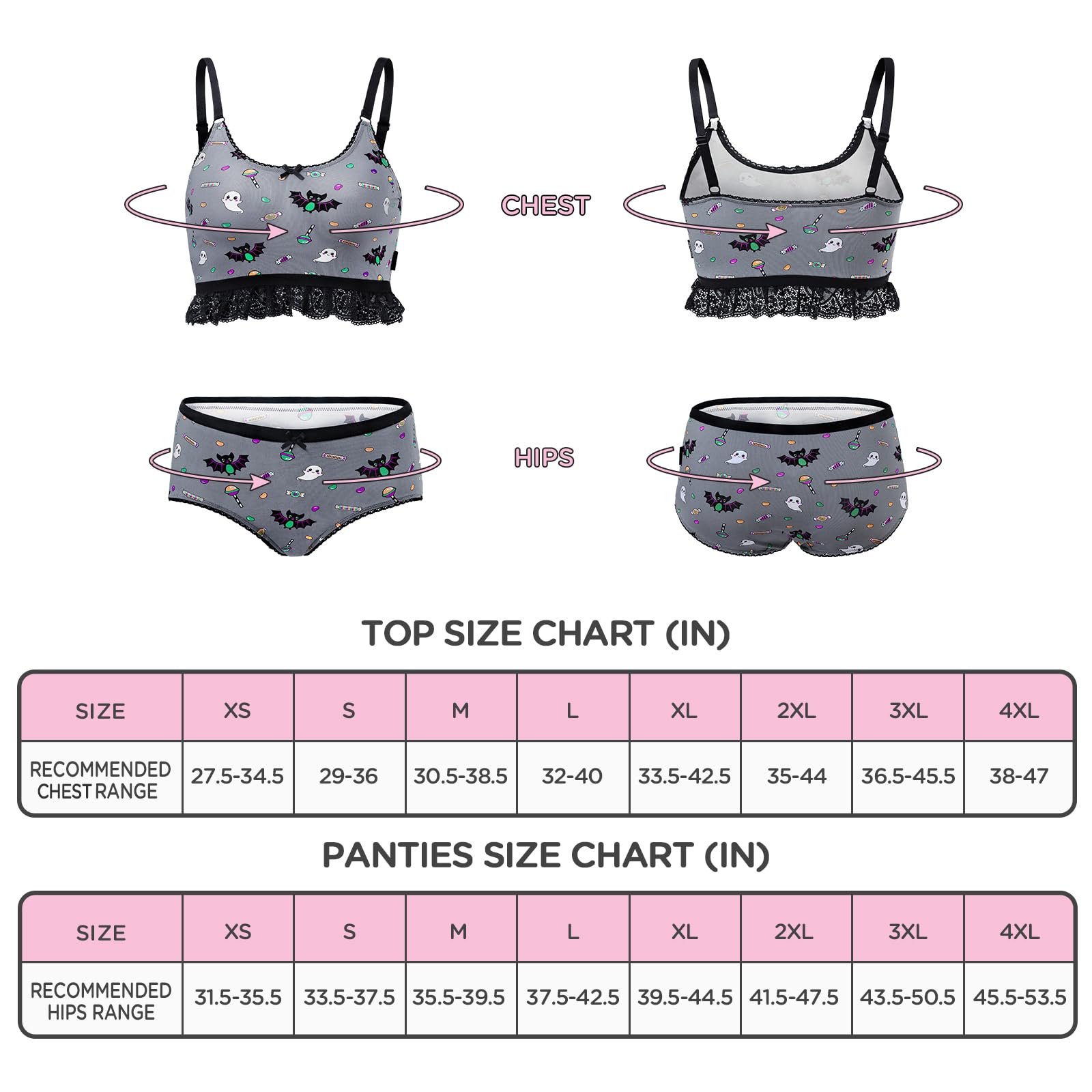 Littleforbig Lacy Trim Women Nightwear Strap Sleepwear Cami Top Shorts Lingerie bralette loungewear Set - Sugar Bat - Image 4