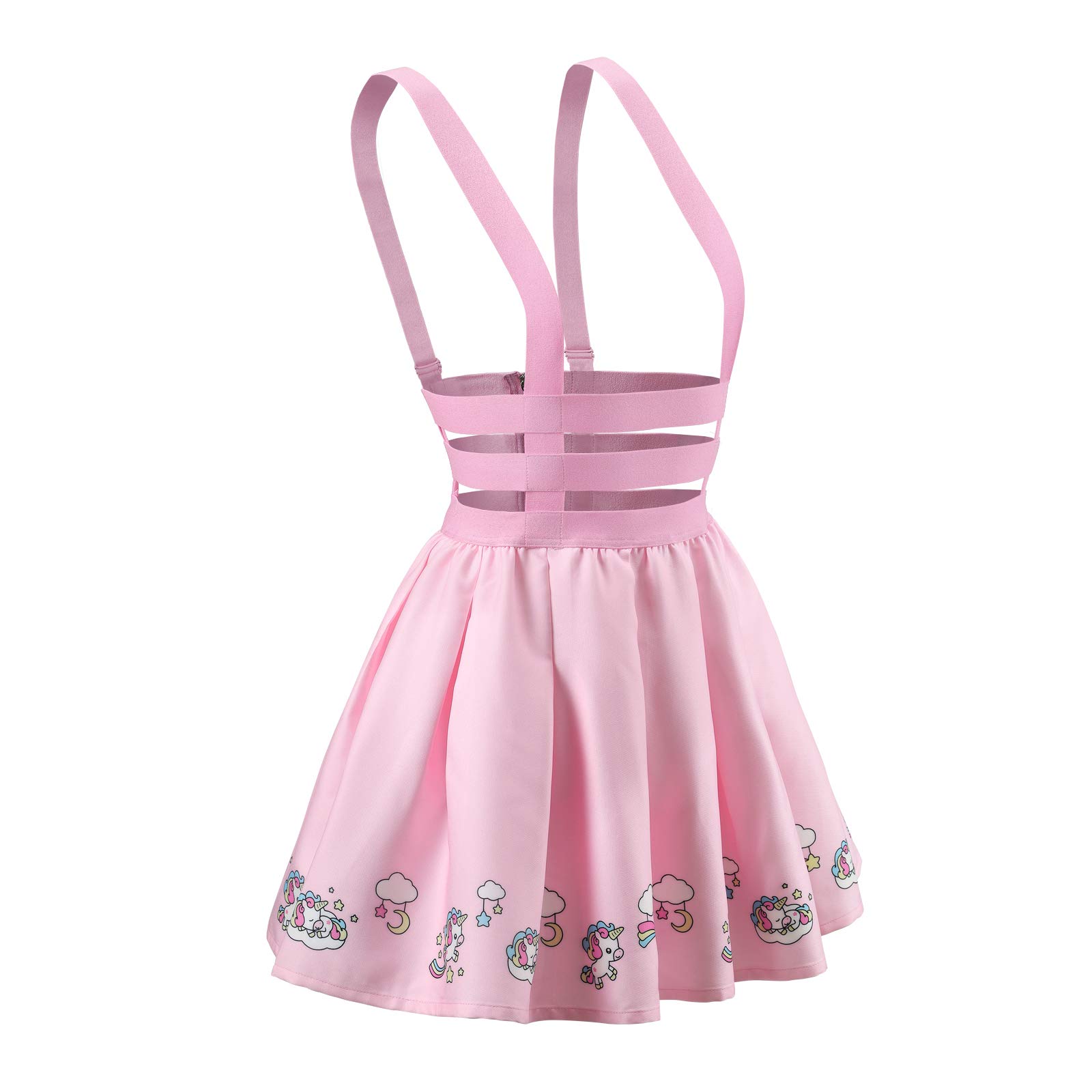 Littleforbig Pleated Overall Skirt Romper - Unicorn Jumper Skirt - Image 5