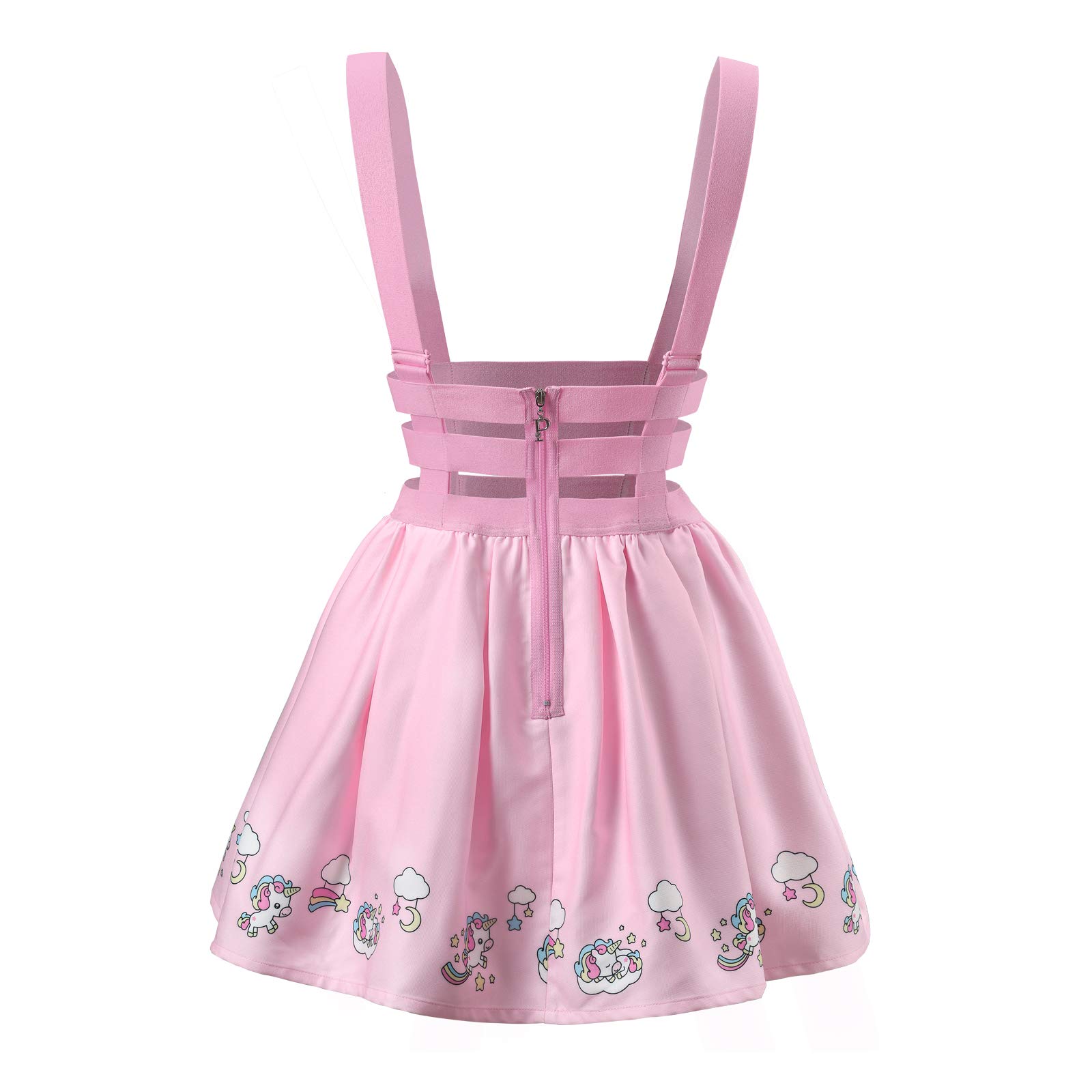Littleforbig Pleated Overall Skirt Romper - Unicorn Jumper Skirt - Image 6