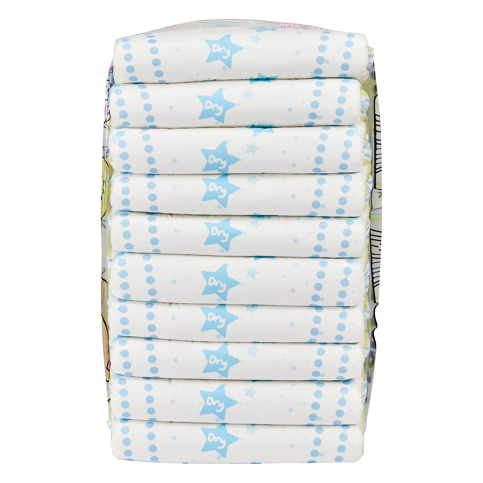 Littleforbig Printed Adult Brief Diapers 10 Pieces - Astro Babies (Medium 28"-38") - Image 7