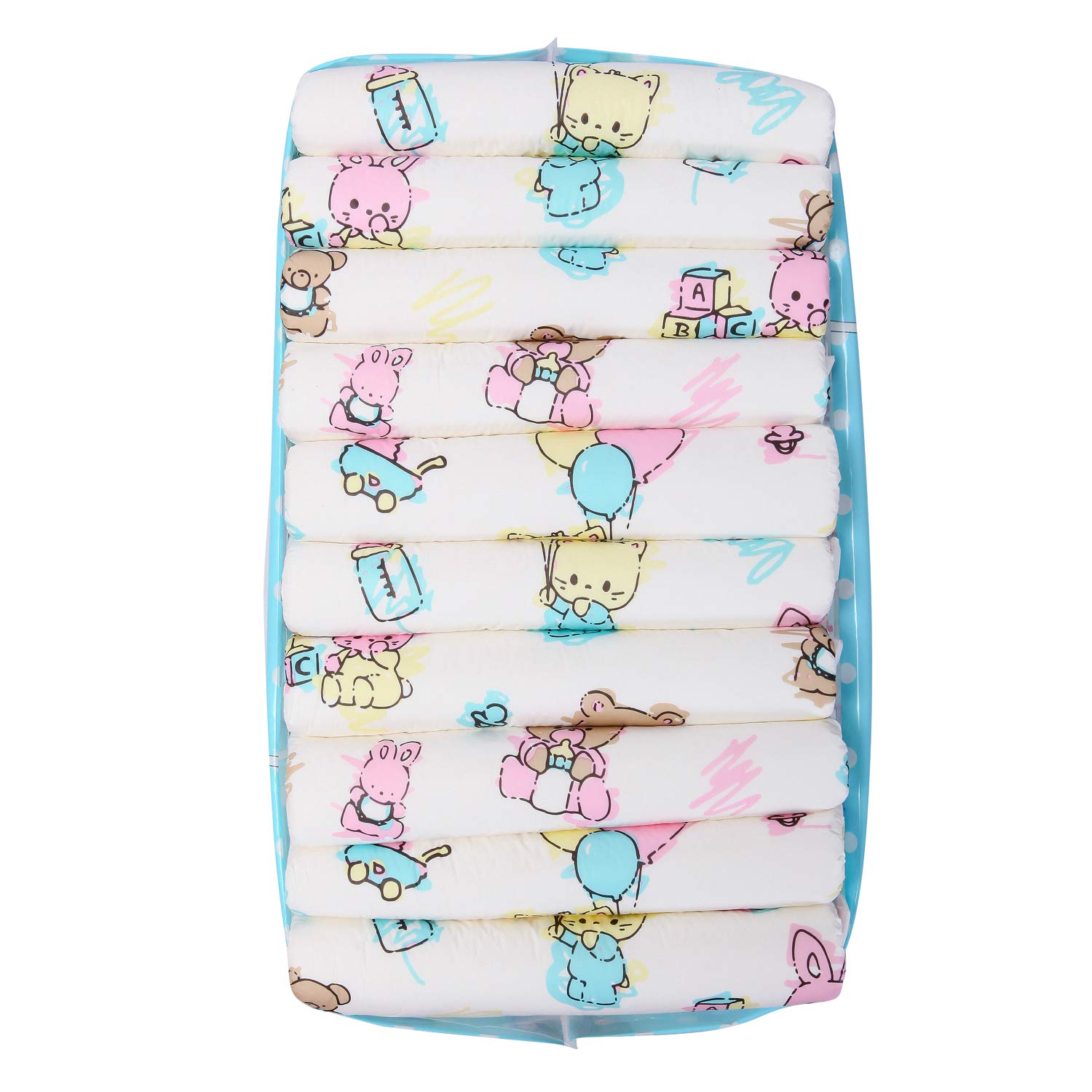 Littleforbig Printed Adult Brief Diapers 10 Pieces - Baby Cuties (Medium 28"-38") - Image 6