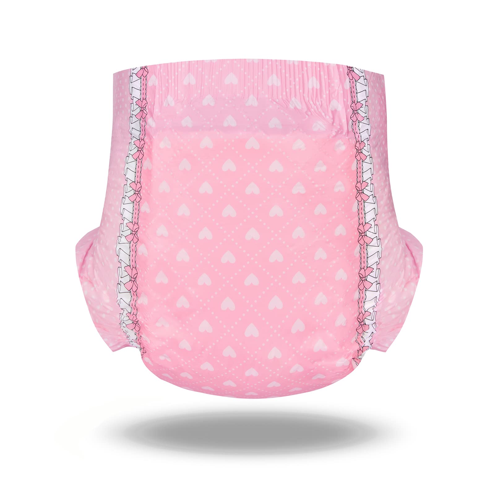 Littleforbig Printed Adult Brief Diapers 40 Pieces (4 Packs) - Blushing Baby(M) - Image 4