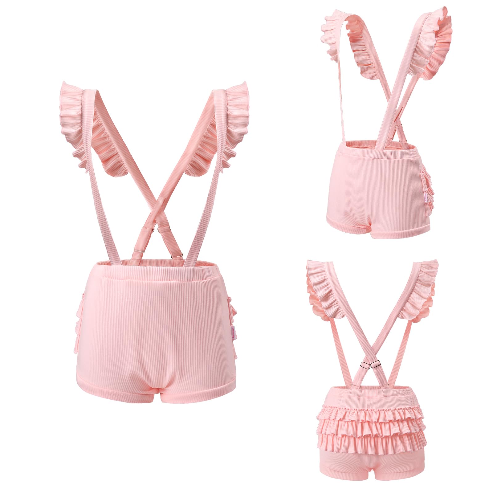 Littleforbig Short Overalls Shortalls - Ruffle Butt Shortalls - Image 5