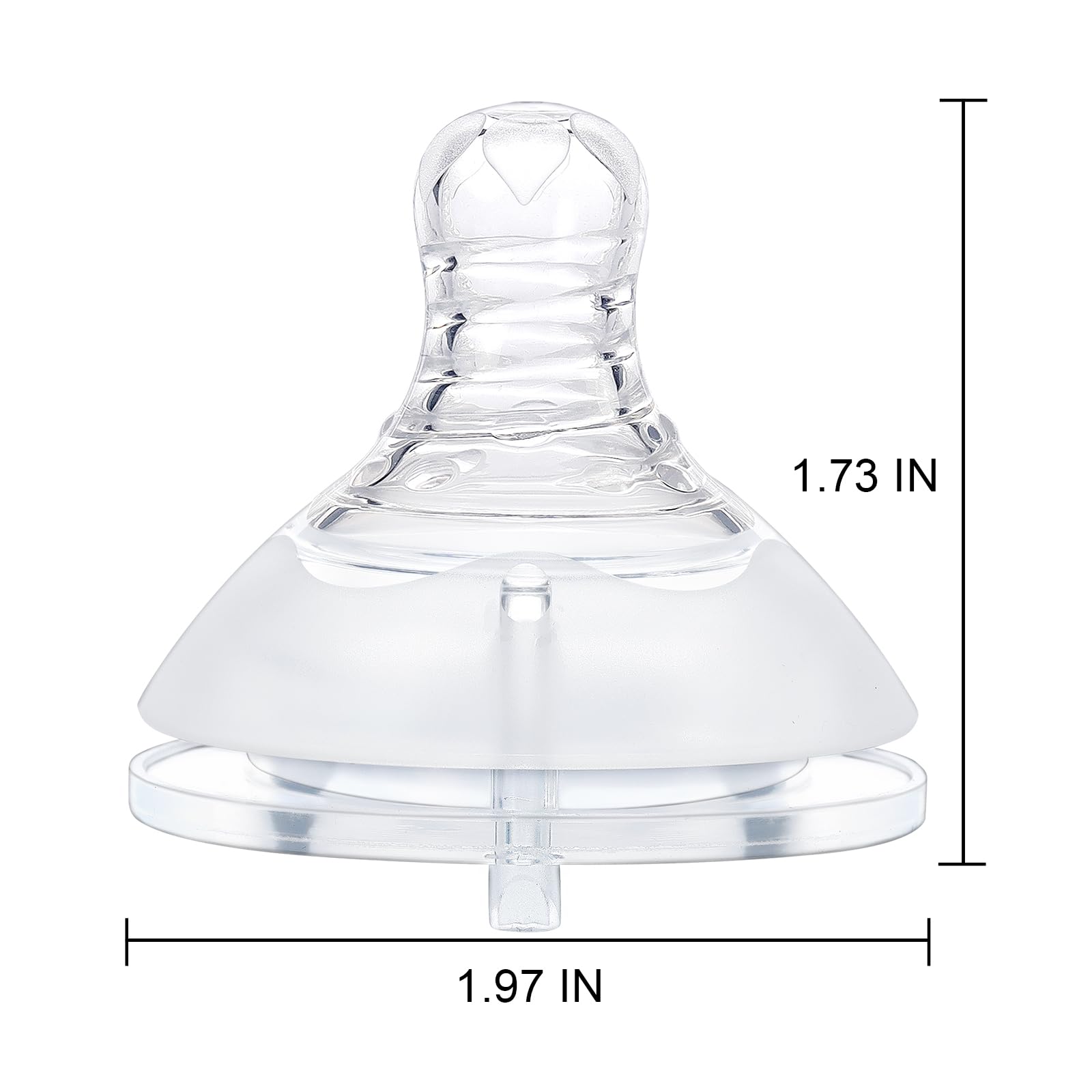 LittleForBig Silicone Soft Touch Adult Bottle Nipples Replacement Teat Compatible with LittleForBig Bottles - Lip Care Bottle Nipples for Adults 3-Pack - Image 5