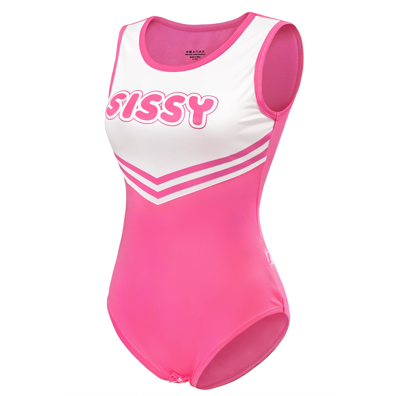 Littleforbig Silky Romper Onesie Pajamas Bodysuit - Cheer Sissy Onesie Bodysuit - Image 5