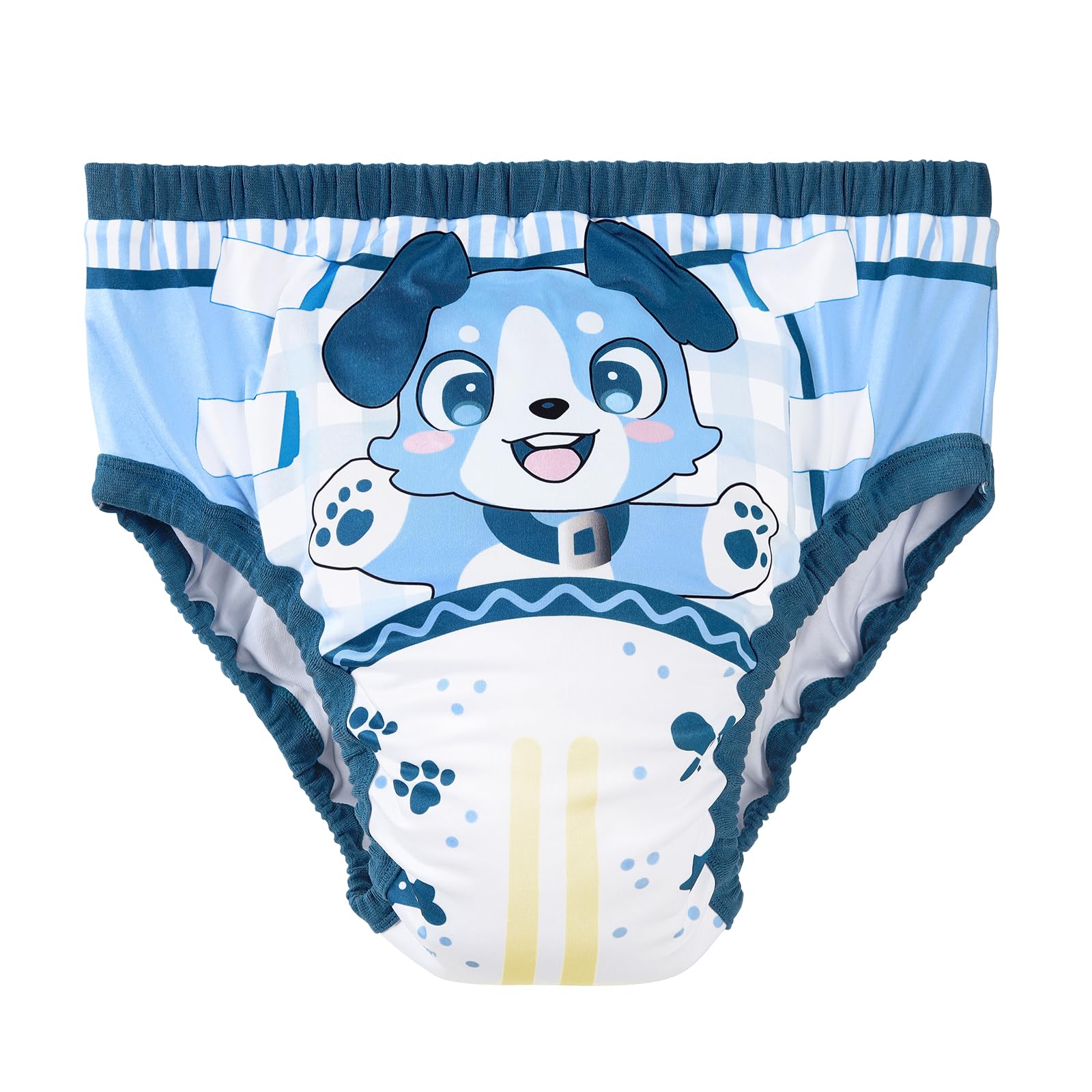 Littleforbig Soft Silky Underwear Comfortable Washable Reusable Adult Training Pants - Little Blue - Image 7