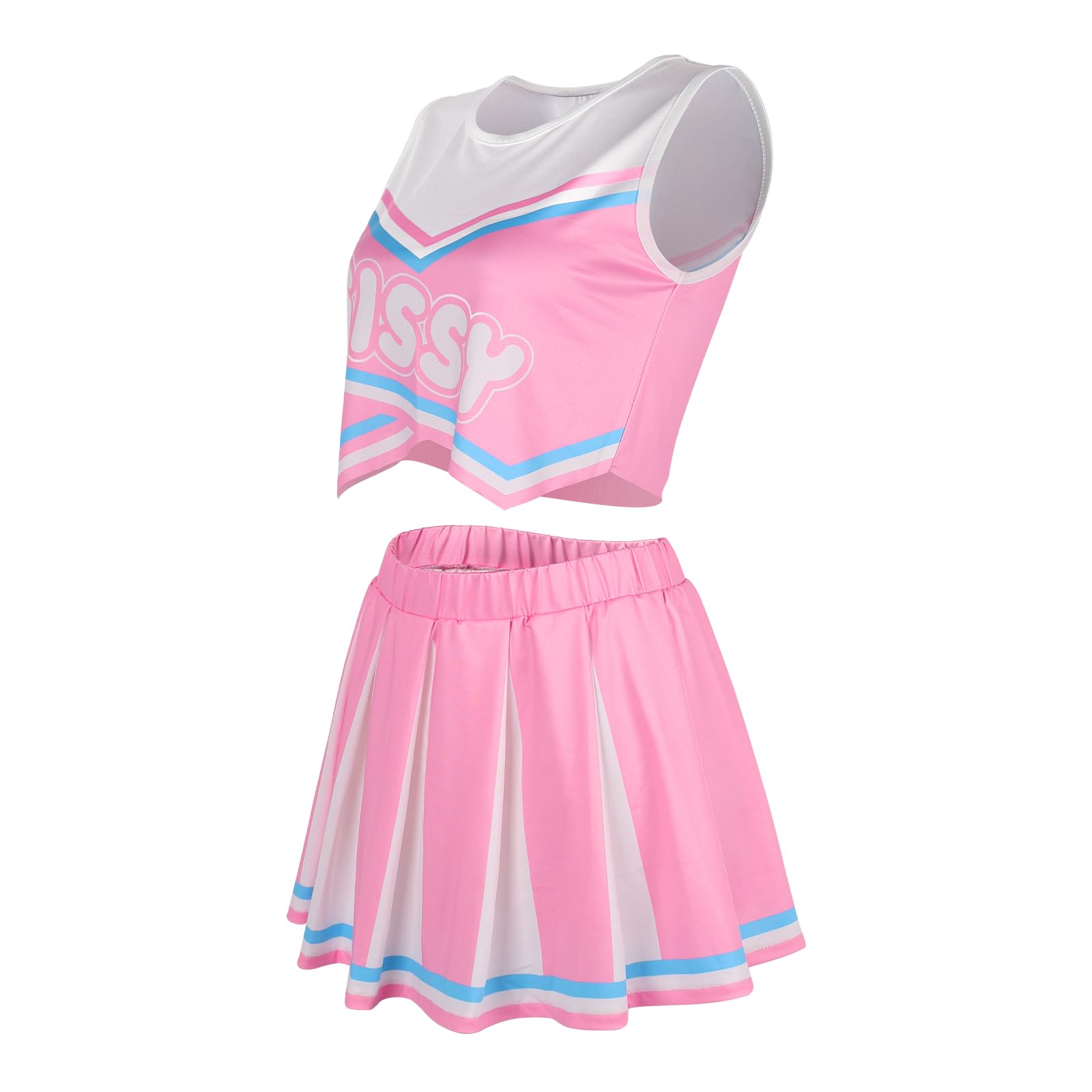 Littleforbig Unisex Sleeveless Loungewear Babydoll Cheer Sissy Croptop Bralette Set - Image 5