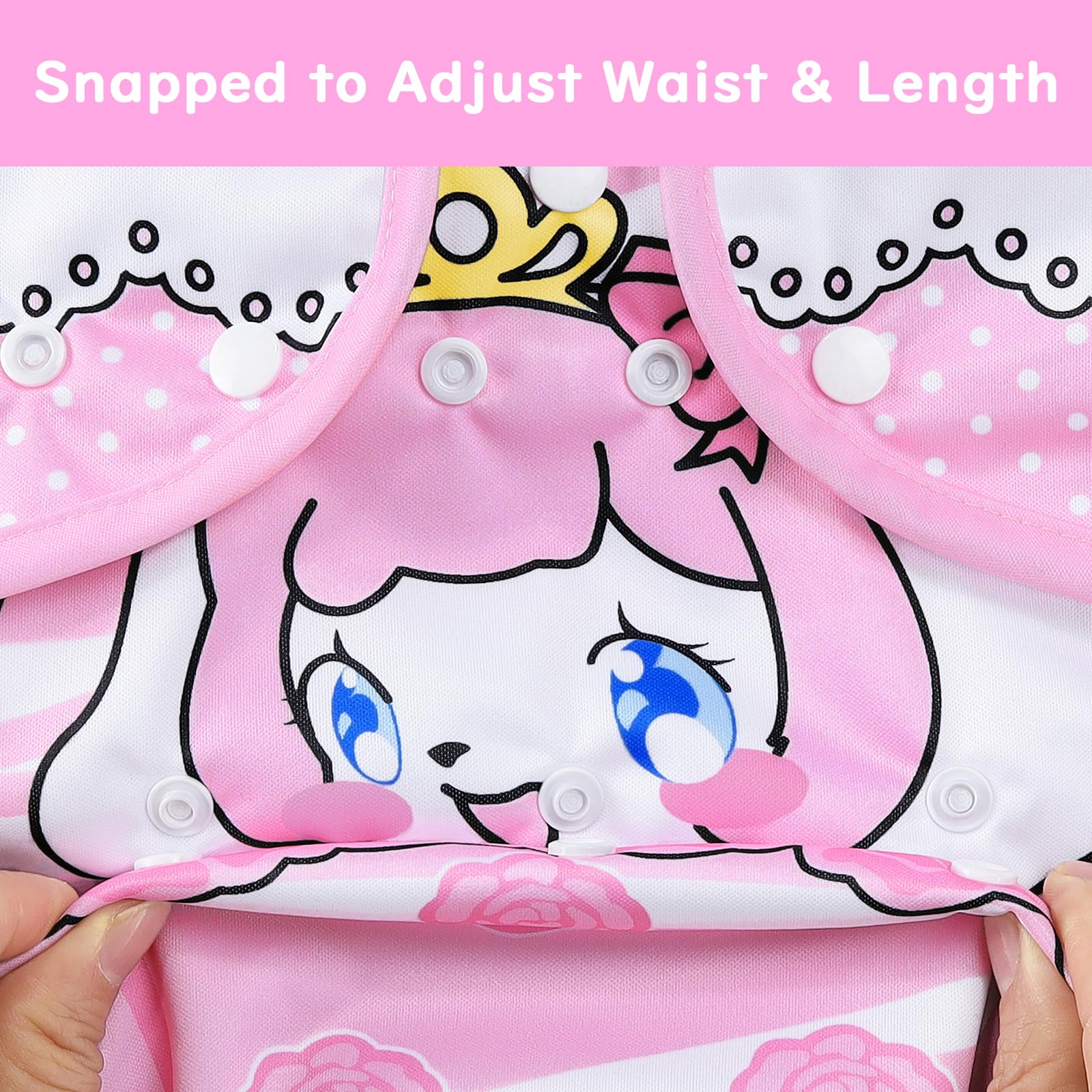 Littleforbig Washable Adjustable Reusable Waterproof Cloth Adult Diaper Wrap Cover - Little Beauty - Image 4