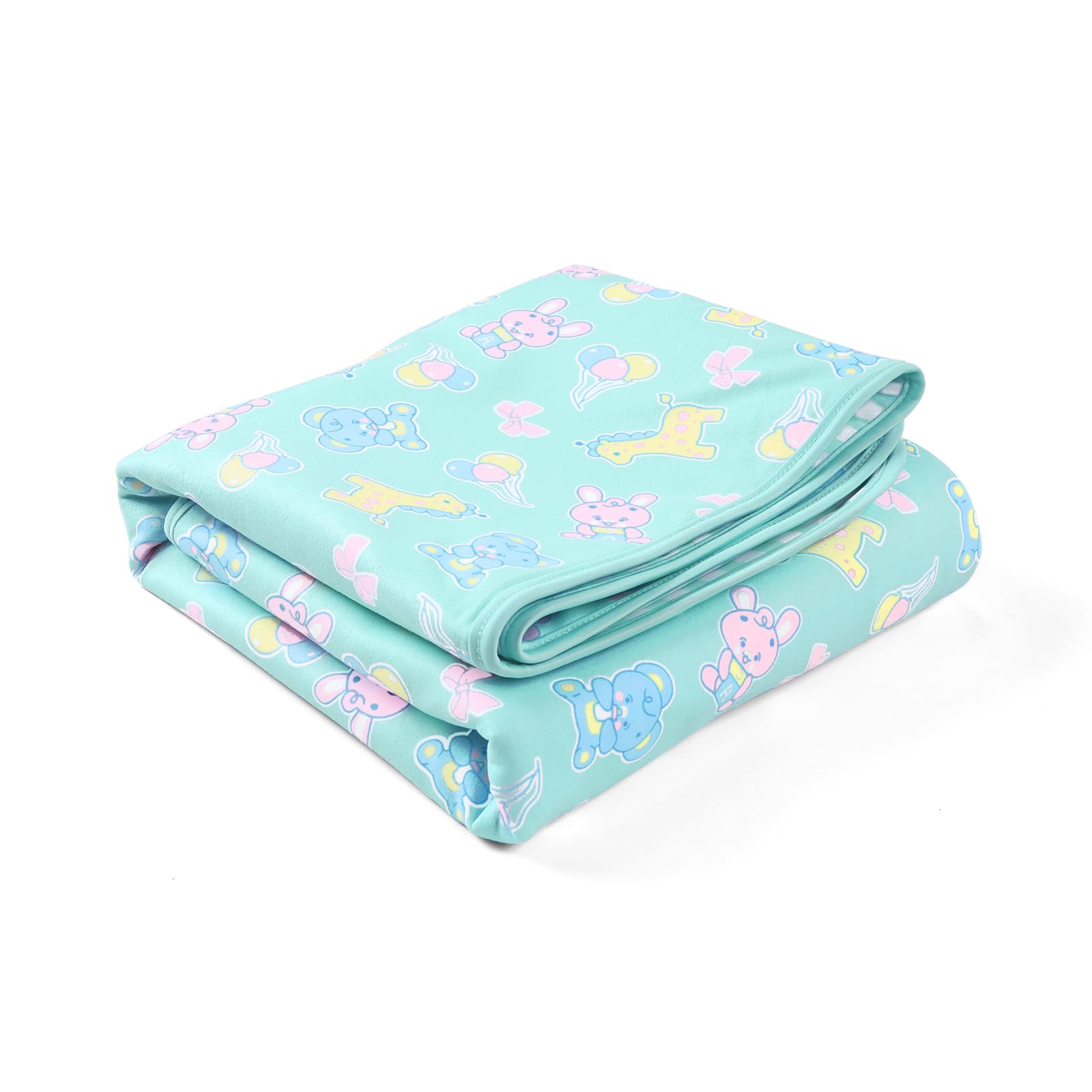 LittleForBig Washable Reusable Waterproof Moisture-Absorbing Adult Diaper Printed Change Pads Bed Pads Pee Pads - Baby Parade Changing Mat (41"×28.5") - Image 6