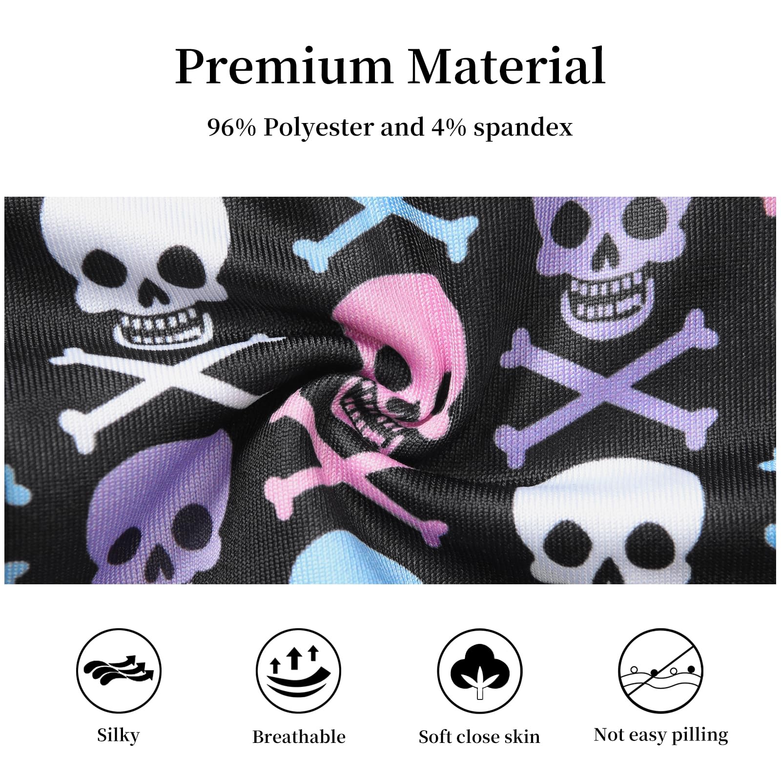 Littleforbig Women's Ladies Soft Mesh Underwear Comfortable Hipster Briefs Goth Babe 4 Pack Panties Set - Image 3