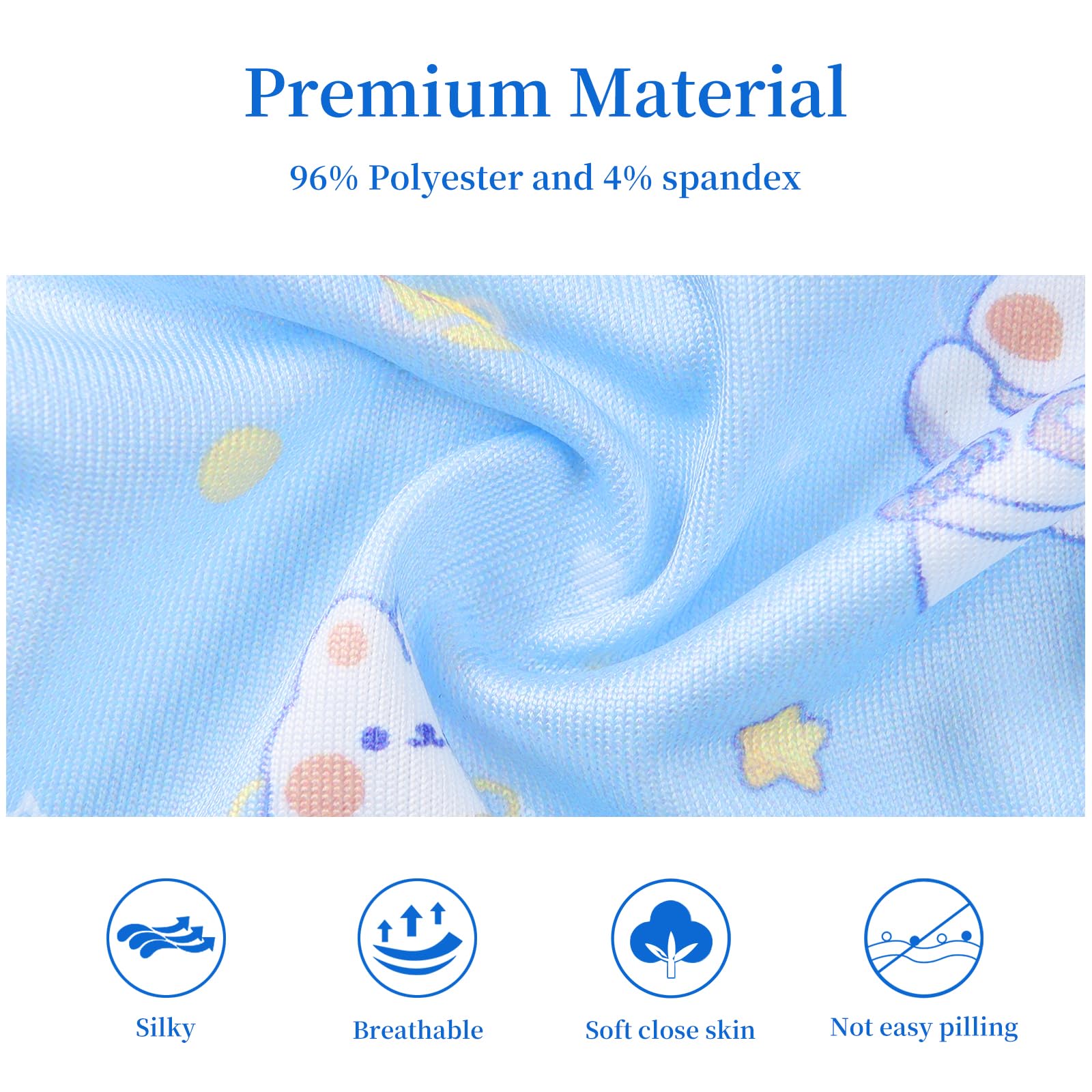 Littleforbig Women's Ladies Soft Smooth Silky Underwear Comfortable Hipster Briefs Babydoll Dreamy Galaxy 4 Pack Panties Set - Image 4